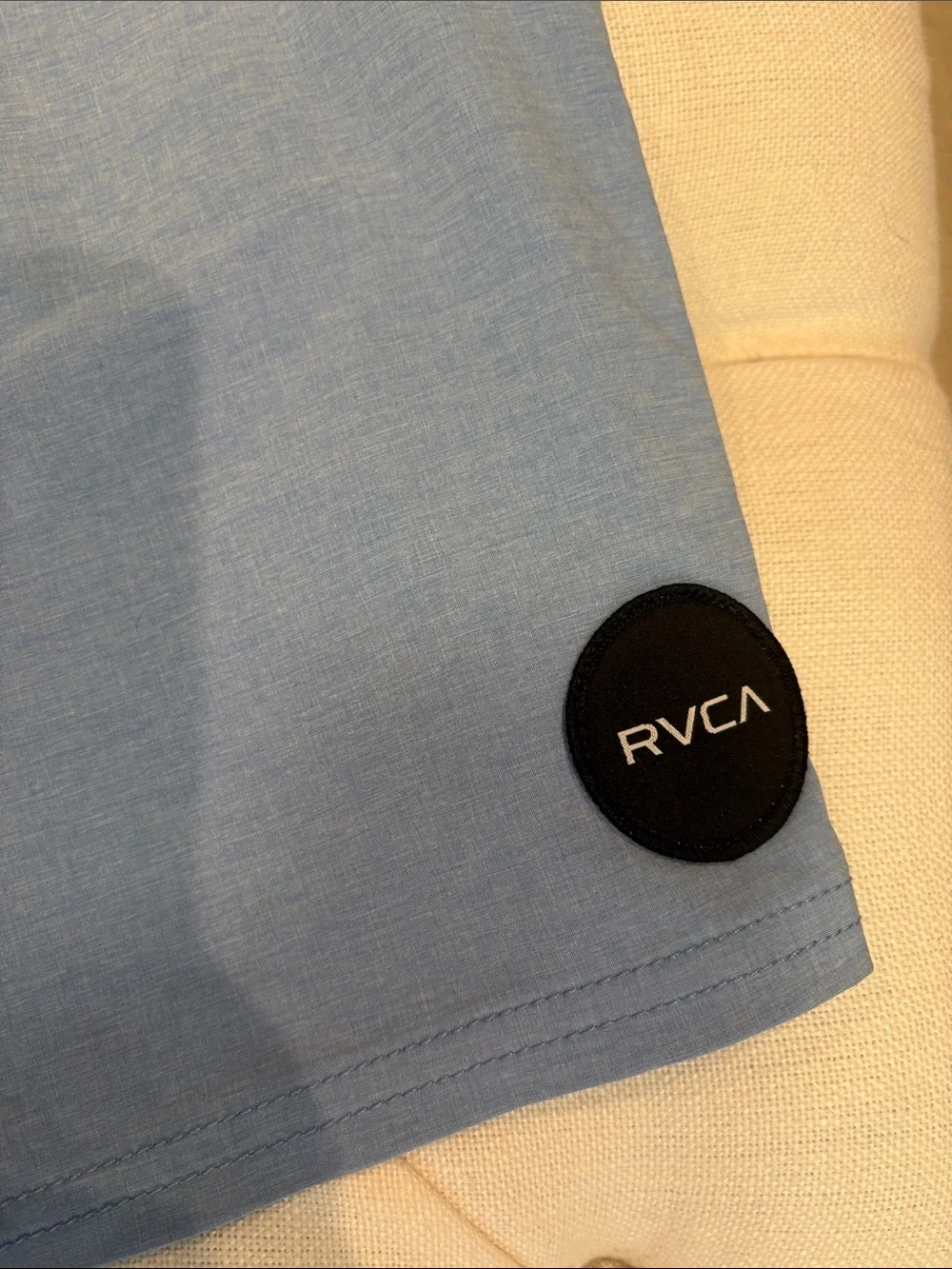 RVCA Men’s Two-Tone Light Blue Swim Board Shorts